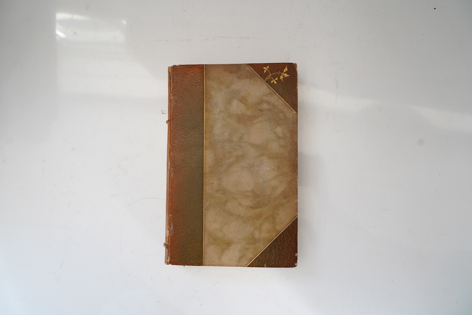 De Quincey, Thomas - Confessions of an English Opium Eater....edited by Richard Garnett. Limited Large Paper Edition (of 50 numbered copies, signed by the printers). title printed in red and black; original half morocco
